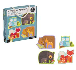 Petit Collage Erstes Puzzle Waldtiere